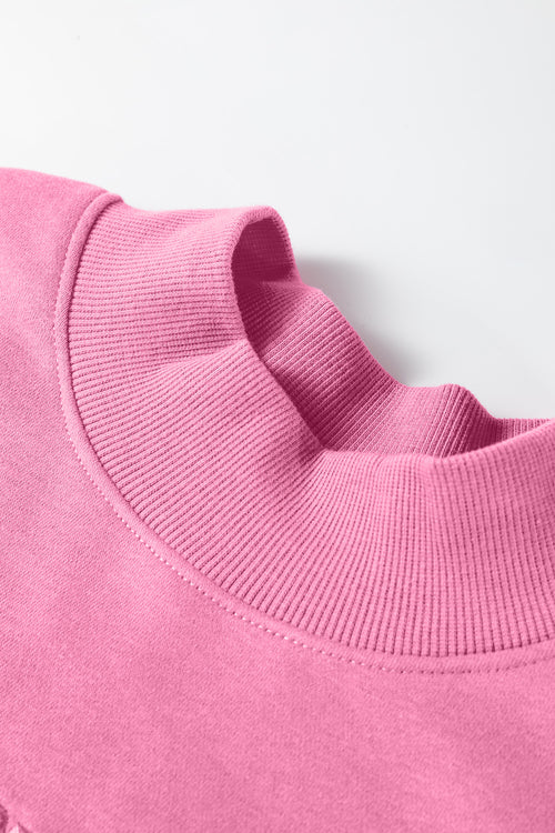 BLESSED Bright Pink Oversize Sweatshirt